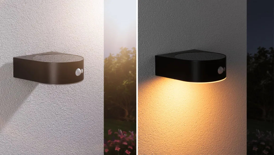 Insectvriendelijke Solar Gevellamp Eileen + sensor