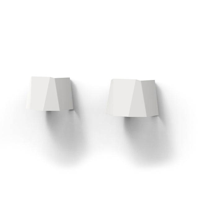 GARDD A3 Wall Facet Wit Wandlamp Aluminium
