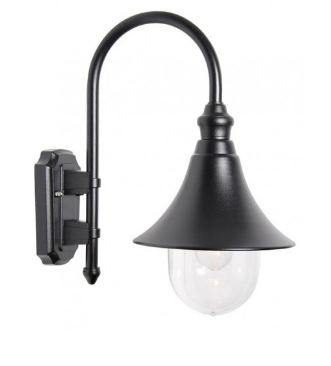 Gevellamp Calice 2 zwart