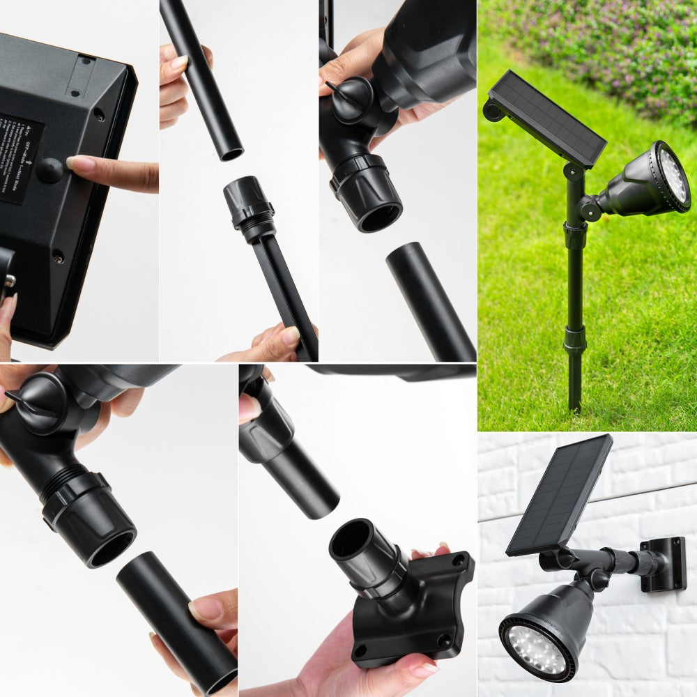 Iplux® Solar LED Tuinspot Pro Performance 600 lumen