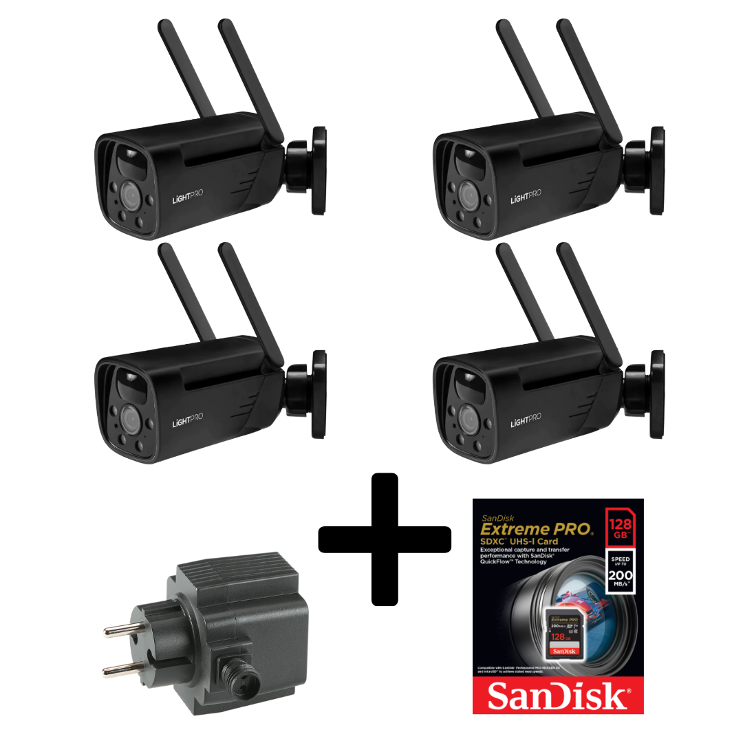 Lightpro Camera Smart Wi-Fi Bundel