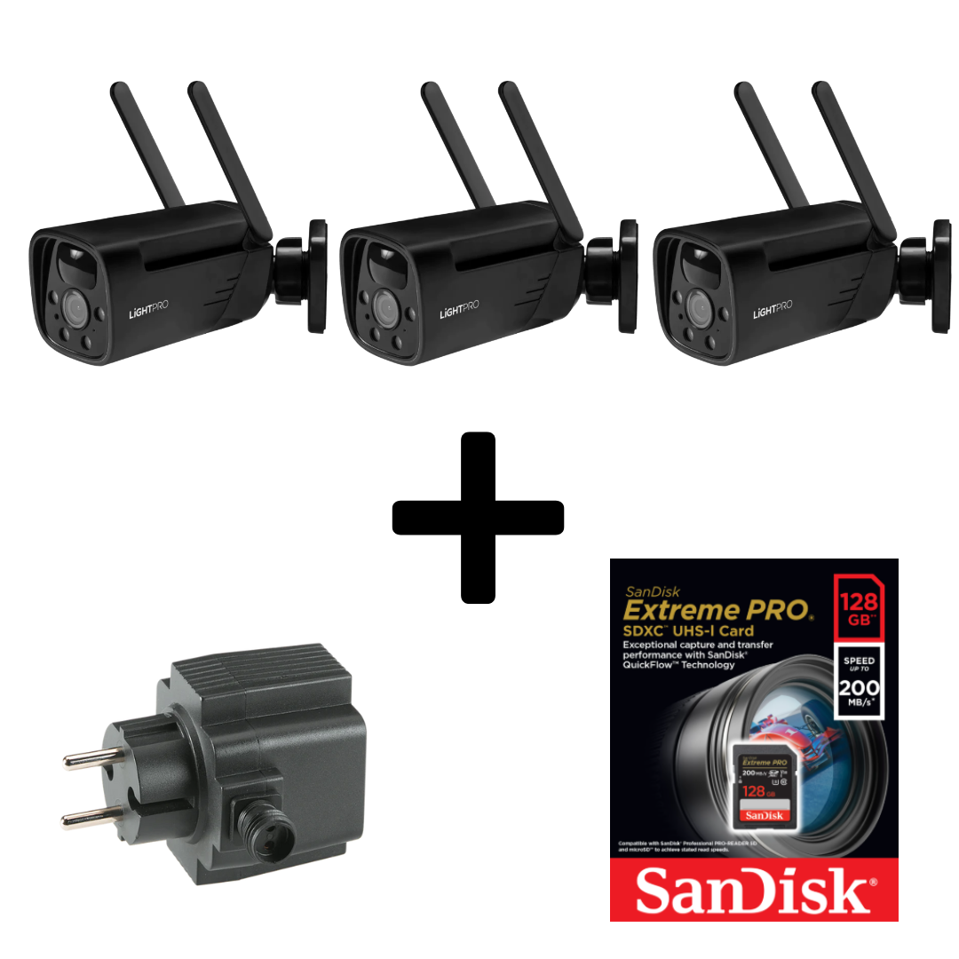 Lightpro Camera Smart Wi-Fi Bundel