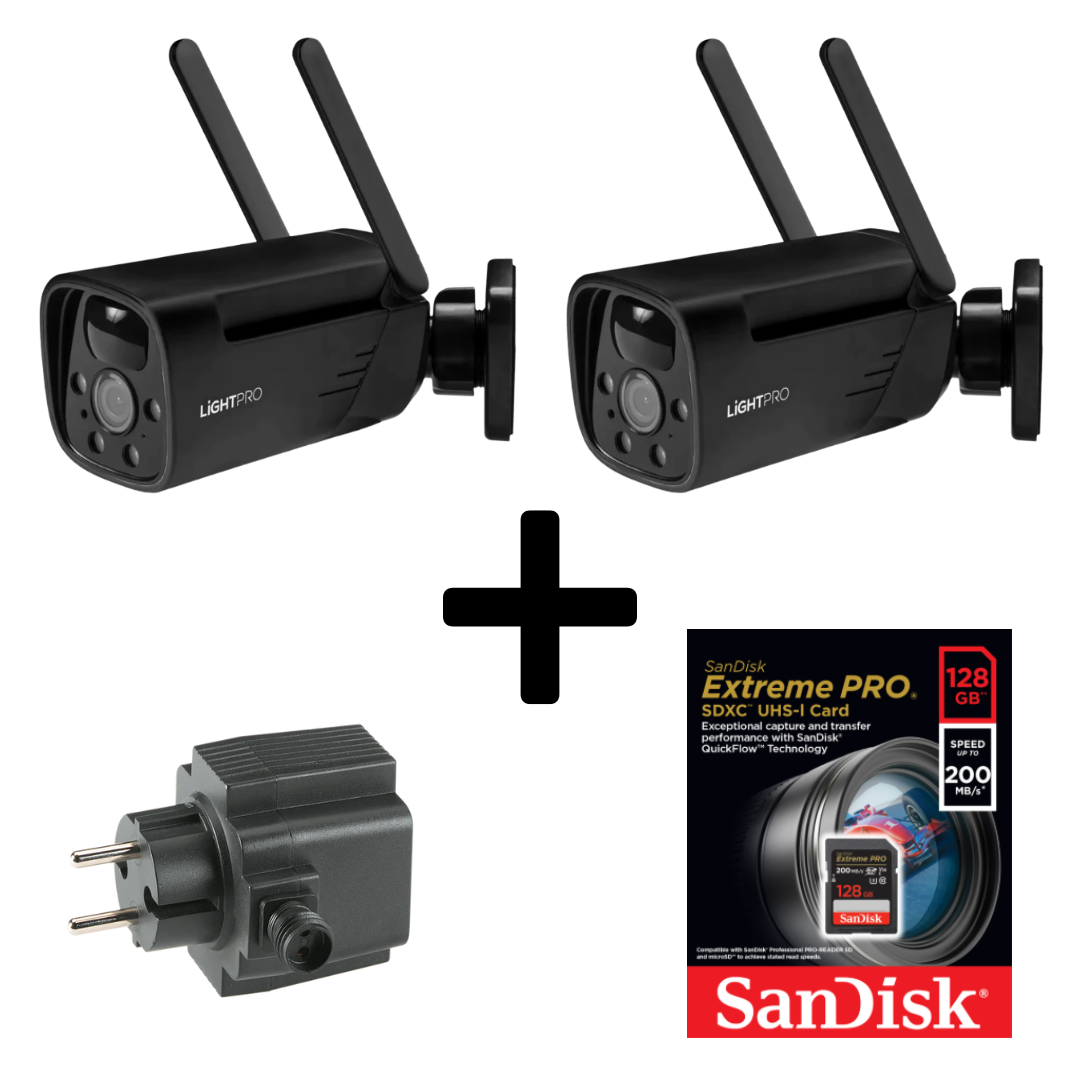 Lightpro Camera Smart Wi-Fi Bundel