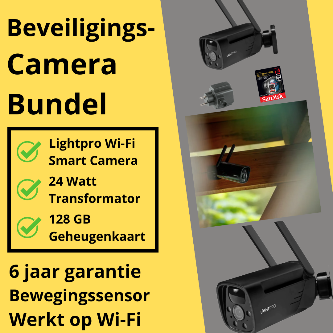 Lightpro Camera Smart Wi-Fi Bundel