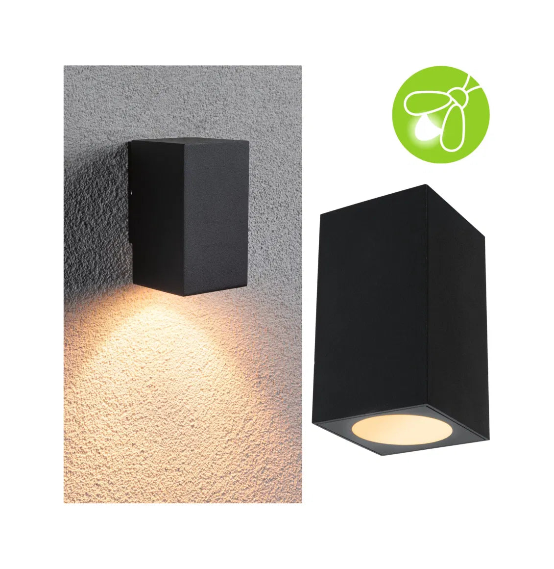 Insectvriendelijke Gevelamp lamp Flame zwart
