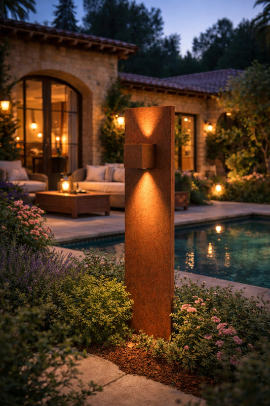 GARDD C4S 800 Staande Cortenstaal buitenlamp incl. connector