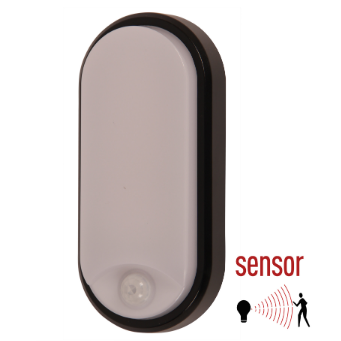 Gevellamp ovaal met sensor