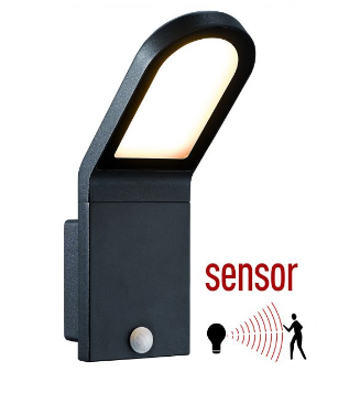 Gevellamp plat met sensor