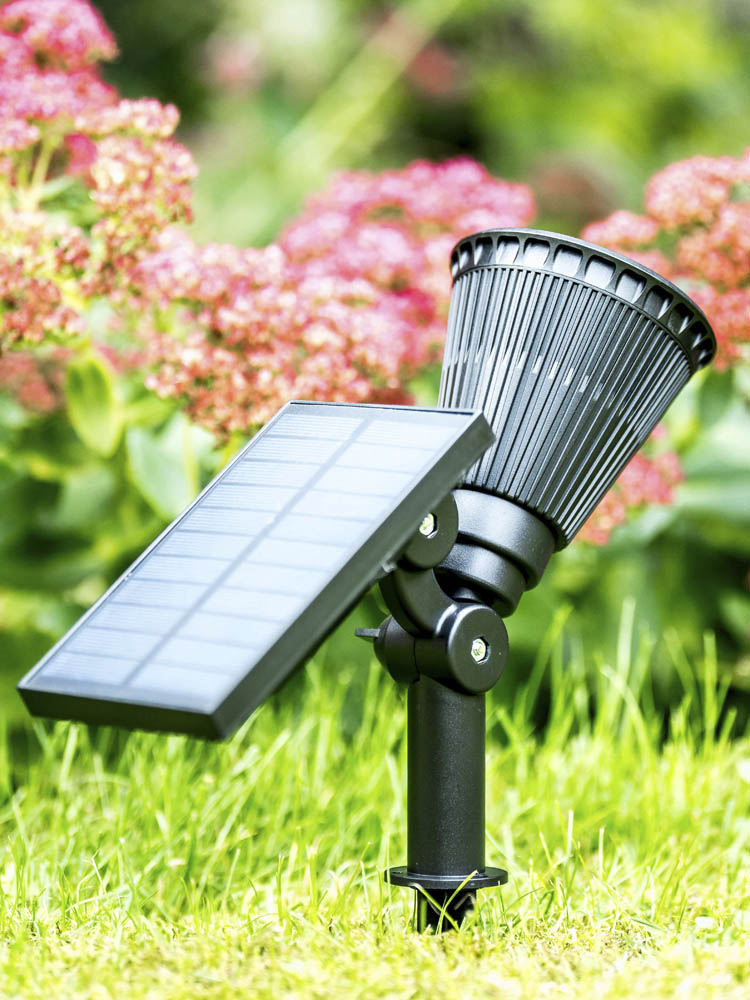 Iplux® Solar LED Tuinspot Pro 240lm