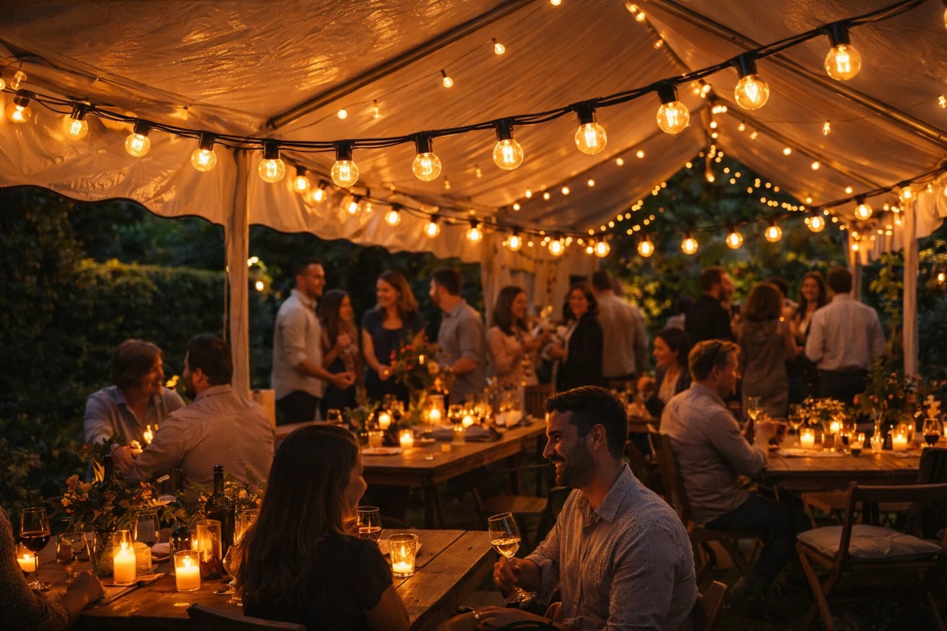 Sfeervolle party verlichting solar