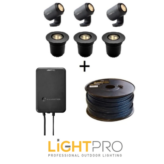 LightPro 12 volt tuinverlichting Premium set 3 complete set
