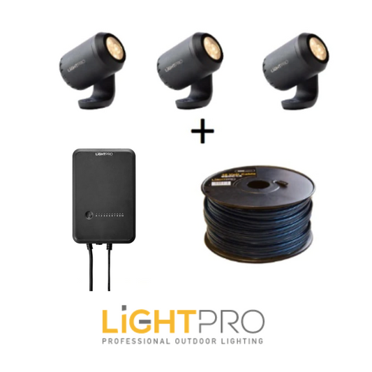 LightPro 12 volt tuinverlichting set instap