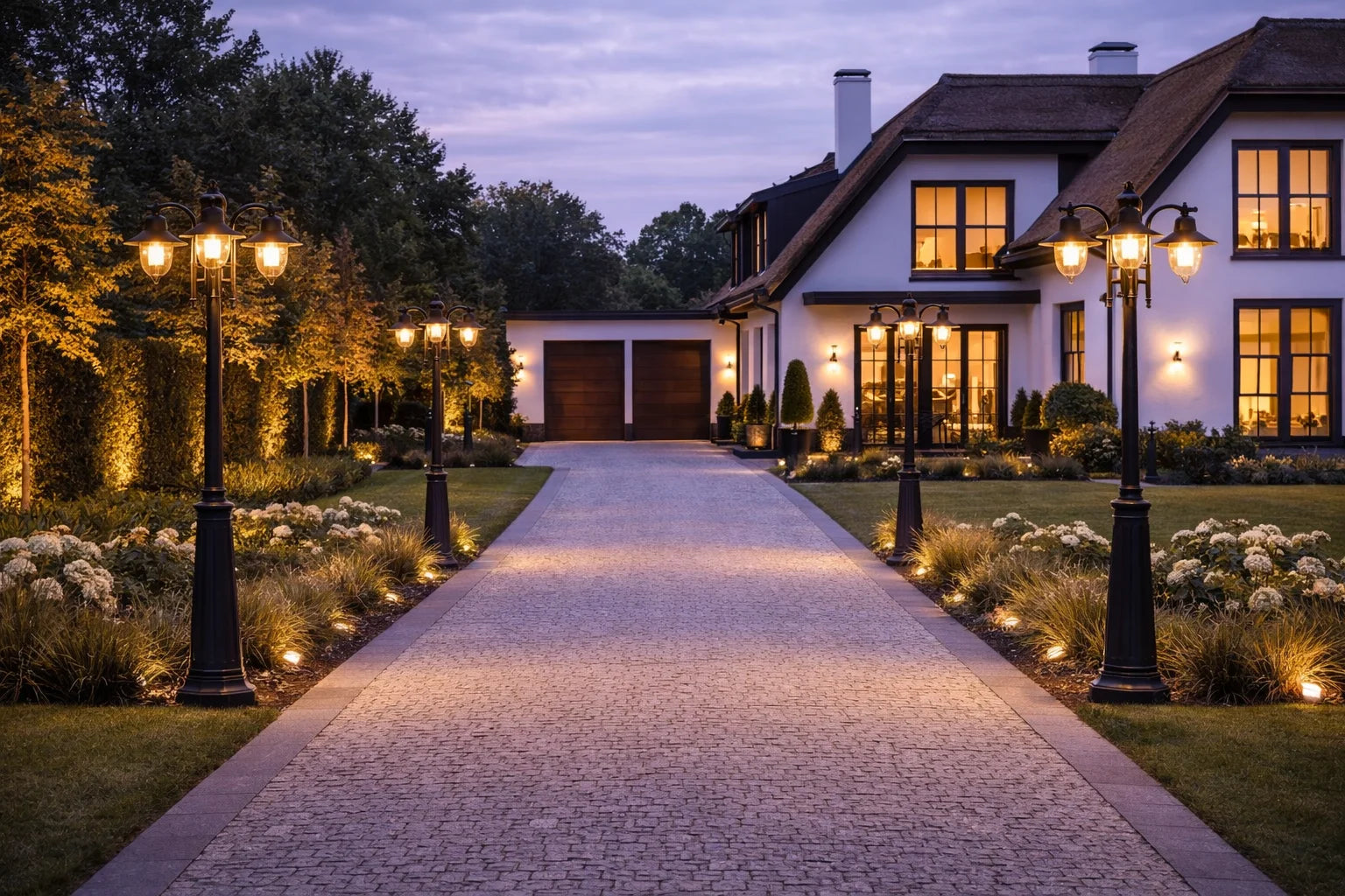 Romano Lantaarn  langs oprit