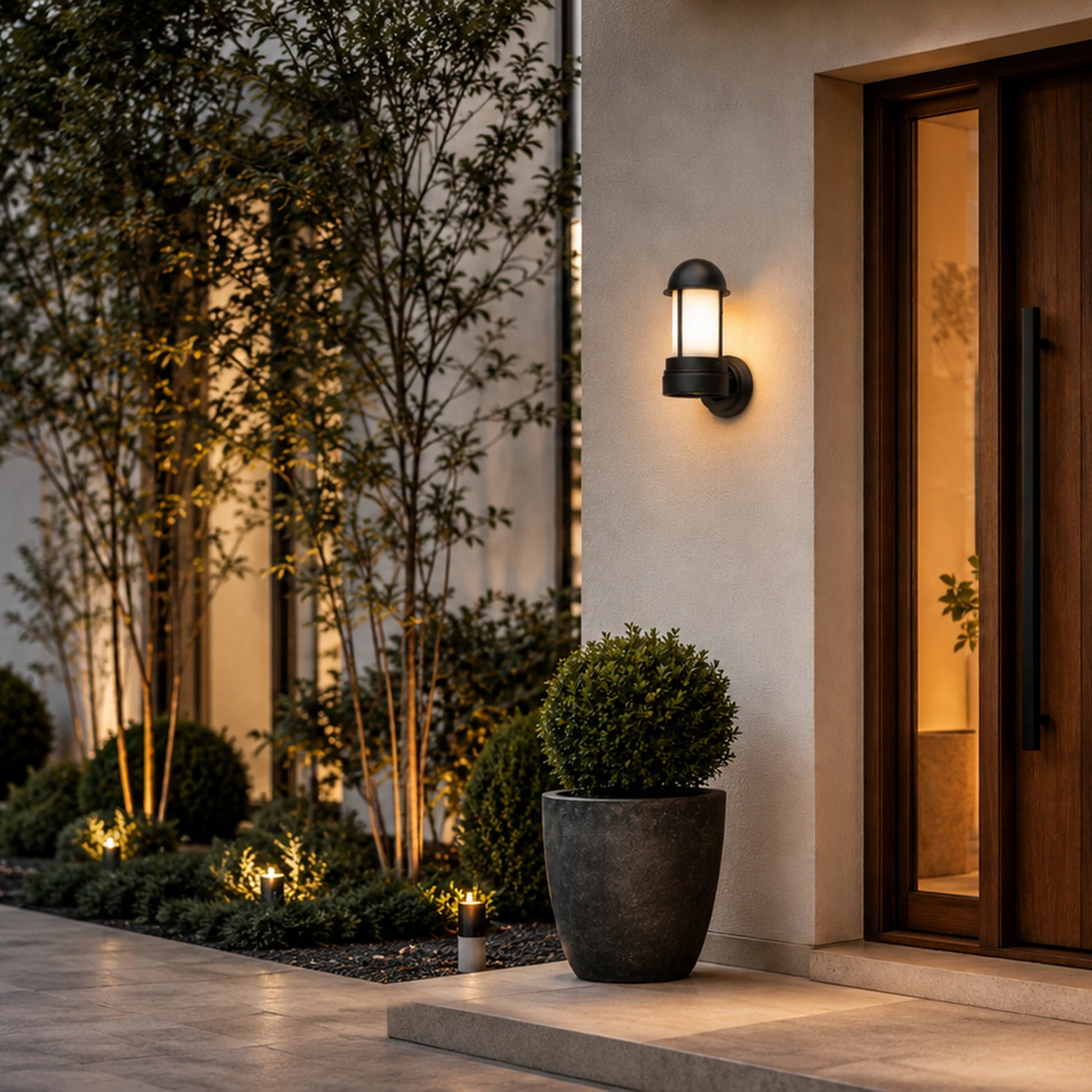 Wandlamp Buiten Antraciet Aluminium E27 IP44 | Luxe Gevelverlichting