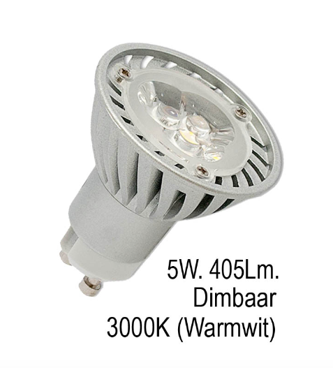 Lichtbron GU10 5W 3000k
