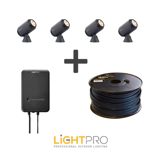 Beste kwaliteit 2 volt basis set 4 spots