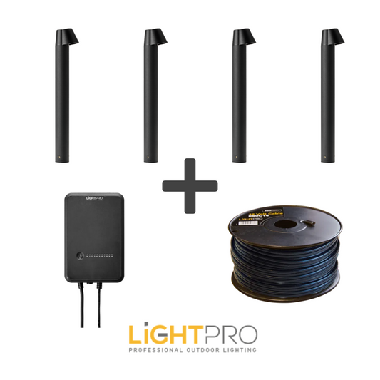 Complete set 12 volt 4 Downlight lampen