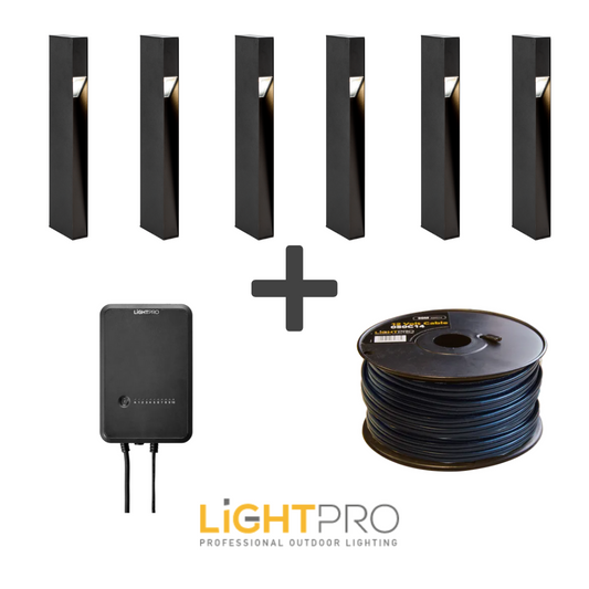 Lightpro set 6 x Downlight Staande lamp
