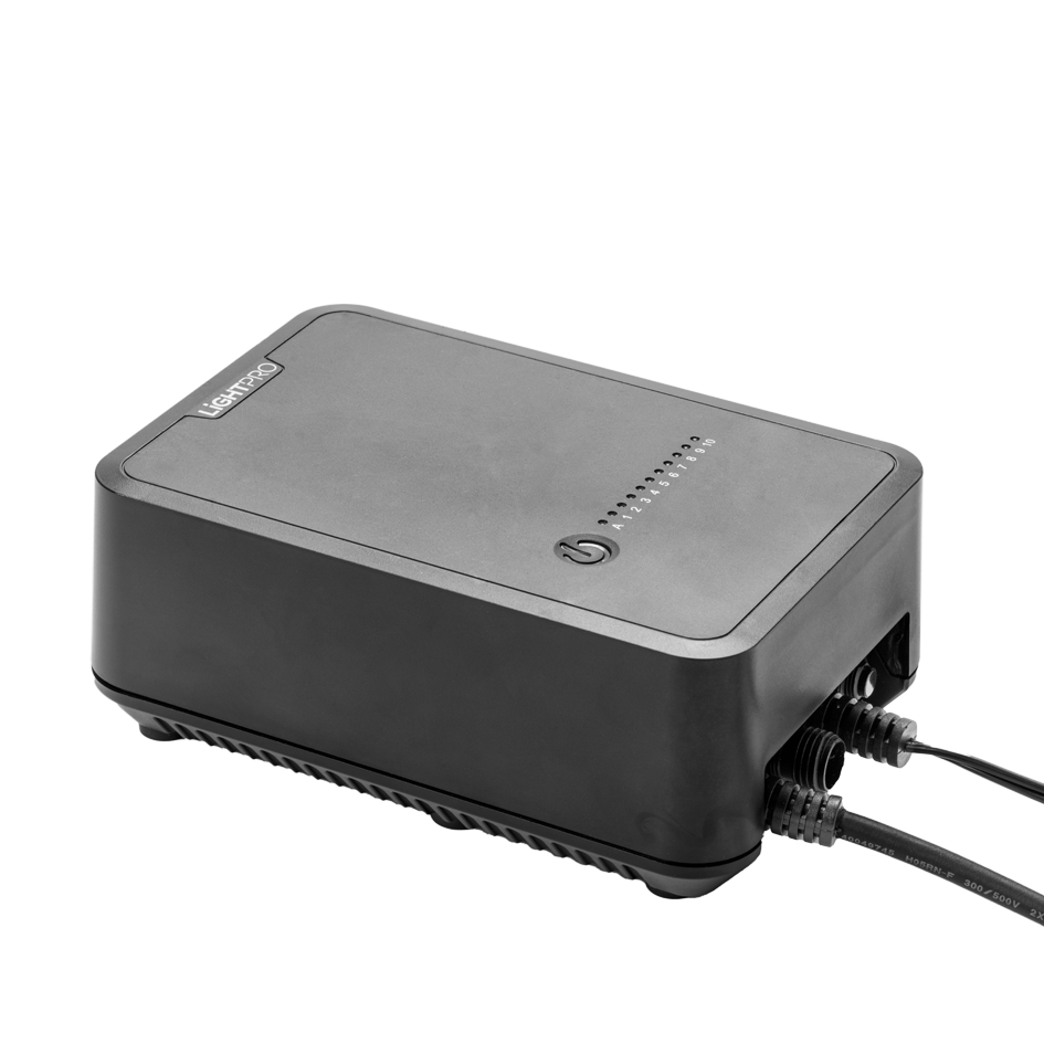 Lightpro 100W Touch Transformator 12 volt tuinverlichting schuin boven