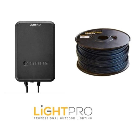 Lightpro 12 volt tuinverlichting voorbereidingsset 100 meter