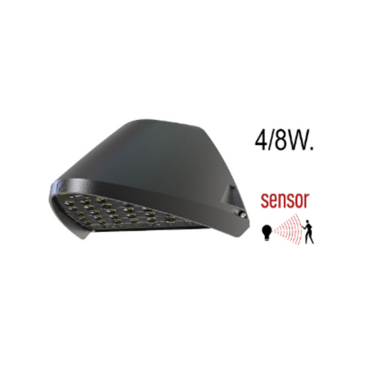 Gevellamp design met sensor