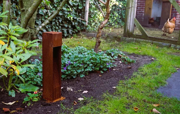 GARDD C1S 500 Staande Cortenstaal lamp incl. connector