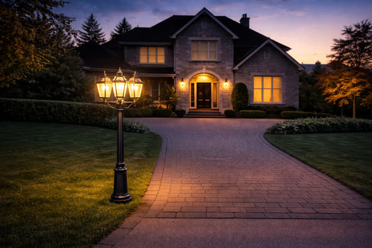 Hoogwaardige tuinlantaarn 3 kappen