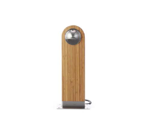 Suslight 24 volt tuinverlichting Sus Small One Bamboo RVS Staande Lamp
